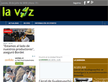Tablet Screenshot of lavoz901.com.ar